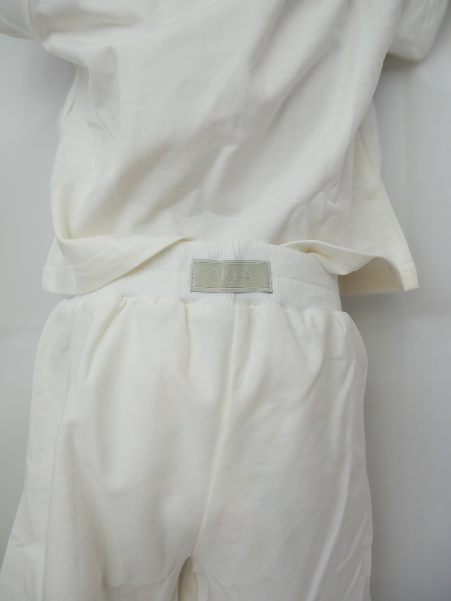 Moss Core Tee-Short Set (Off White)